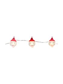 Guirnalda de luces LED Santa Claus, Alambre de metal, vidrio acrílico, metal, plástico, Blanco, rojo, L 220 cm