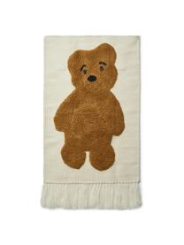 Handgemachtes Wandobjekt Gera Bär, 90% Wolle, 10% Baumwolle, Braun, Beige, B 45 x H 65 cm