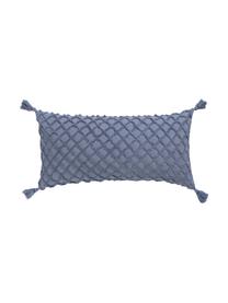 Housse de coussin à motif en relief Royal, Bleu