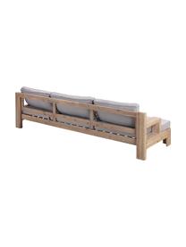 Komplet mebli ogrodowych z drewna akacjowego Joshua, 4 elem., Tapicerka: 100% poliester (odporny n, Stelaż: lite drewno akacjowe, Drewno akacjowe, szary, S 246 x G 80 cm