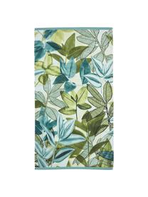 Strandlaken Jungle Vibe van katoen, 100% katoen, Blauwtinten, groentinten, B 100 x L 180 cm