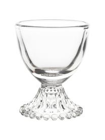 Soporte de huevo de vidrio Perles, 6 uds., Vidrio, Transparente, Ø 6 x Al 7 cm