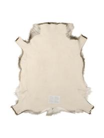 Rentierfell-Teppich Adrastea, Rentierfell, gegerbt, Brauntöne, Weiß, Rentierfell-Unikat 067, 75 x 115 cm