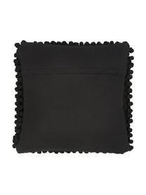 Federa arredo color nero Iona, Retro: 100% cotone, Nero, Larg. 45 x Lung. 45 cm