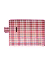Picknick-Decke Clear, Vorderseite: Kunstfaser, Rückseite: Kunststoff, Rot, Weiss, Pink, Mint, Pfirsichfarben, 130 x 170 cm