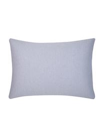 Taie d'oreiller 50x70 coton renforcé Ellie, 2 pièces, Blanc, bleu foncé, 50 x 70 cm