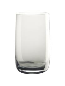 Vasos Colored, 6 uds., Vidrio, Gris transparente, Ø 7 x Al 13 cm