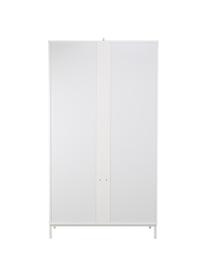 Kleiderschrank Ikaro, 2-türig, Korpus: Mitteldichte Holzfaserpla, Einlegeböden: Spannplatte, melaminbesch, Weiss, B 110 x H 200 cm