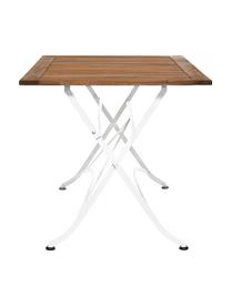 Table pliante de jardin Parklife, Blanc, bois d'acacia