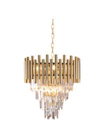 Designový lustr Madison, Zlatá, transparentní, Ø 45 cm, V 50 cm