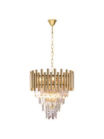 Designový lustr Madison, Zlatá, transparentní, Ø 45 cm, V 50 cm