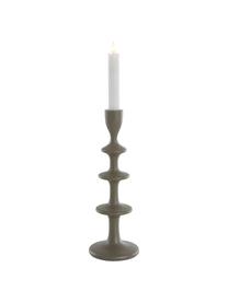 Candelabro Jacky, Alluminio rivestito, Grigio, Ø 11 x Alt. 30 cm