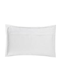 Housse de coussin rectangulaire en jute Justina, Beige, blanc, larg. 30 x long. 50 cm