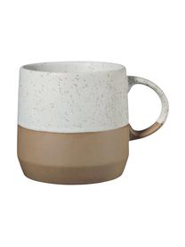 Tazas de café Cira, 2 uds., Gres, Tonos marrones y beige, Ø 9 x Al 9 cm