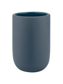 Vaso cepillo de dientes Lotus, Cerámica, Azul, Ø 7 x Al 10 cm