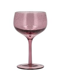 Copas de vino Valencia, 6 uds., Vidrio, Rosa, Ø 9 x Al 16 cm