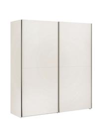 Schwebetürenschrank Oliver mit 2 Türen, inkl. Montageservice, Korpus: Holzwerkstoffplatten, lac, Weiss, 202 x 225 cm