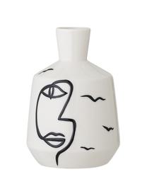 Vase Norma aus Steingut, Steingut, Weiss, Ø 10 H 16 cm