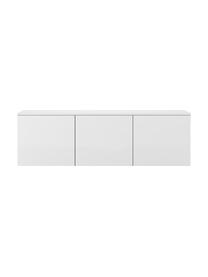 Witte tv-meubel Join met deuren, MDF, gelakt, FSC®-gecertificeerd, Wit, B 180 x H 57 cm