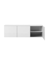 Witte tv-meubel Join met deuren, MDF, gelakt, FSC®-gecertificeerd, Wit, B 180 x H 57 cm