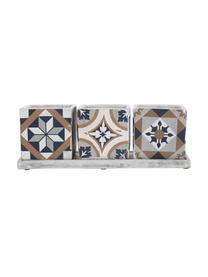 XL plantenpottenset Portugal van beton, set van 4, Beton, Multicolour, B 36 cm x H 13 cm