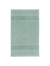 Handdoek Katharina met honingraatpatroon, verschillende formaten, Groen, Handdoek, B 50 x L 100 cm, 2 stuks