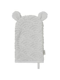 Manopla de baño de algodón ecológico Wave, 100% algodón ecológico, Gris, An 15 x L 22 cm