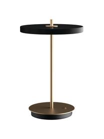 Mobilna lampa stołowa LED z funkcją przyciemniania Asteria, Czarny, Ø 20 x W 31 cm