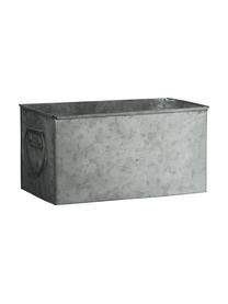 Großer Übertopf Zintly aus Metall, Metall, verzinkt, Zink, B 17 x H 9 cm