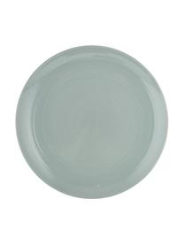 Set stoviglie con superficie strutturata Darby 12 pz, New bone china, Verde, bianco latteo, Set in varie misure