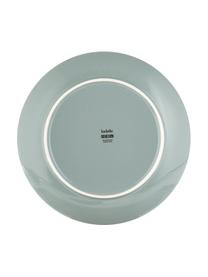 Set stoviglie con superficie strutturata Darby 12 pz, New bone china, Verde, bianco latteo, Set in varie misure