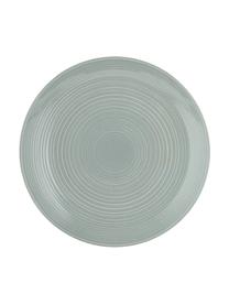 Set stoviglie con superficie strutturata Darby 12 pz, New bone china, Verde, bianco latteo, Set in varie misure