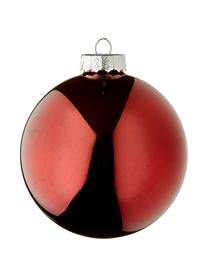 Boules de Noël Lorene, 4 élém., Rouge, mat et brillant, Ø 10 cm