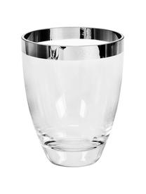 Vaso in vetro Charlotte, Vetro di platino, Trasparente, Alt. 16 cm