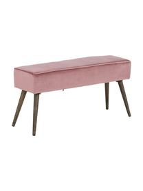 Čalouněná lavice ze sametu Popy, Růžová