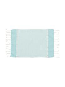 Lot de serviettes de bain légère avec trame Lurex Copenhague, 3 élém., Bleu ciel, couleur argentée, blanc, Lot de différentes tailles