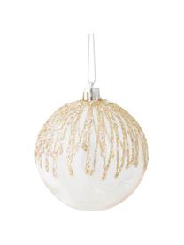 Bolas de Navidad irrompibles Rozalia, 12 uds., Plástico, Rosa, dorado, transparente, Ø 8 cm