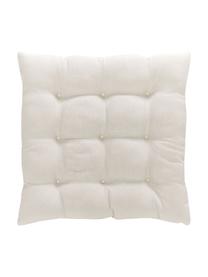 Cojín para silla de algodón Sasha, Tapizado: 100% algodón, Beige claro, An 40 x L 40 cm