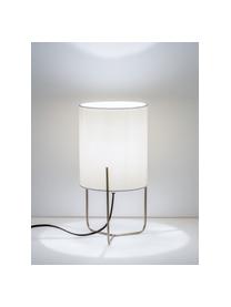 Petite lampe à poser classique Odin, Blanc, couleur laitonnée, Ø 15 x haut. 30 cm