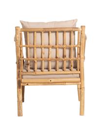 Garten-Lounge-Set Vero aus Bambus, 4-tlg., Bezug: Kunststoff, Hellbraun, Beige, Set mit verschiedenen Größen