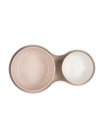 Plateau apéritif en porcelaine rose mate/brillante Roseberry, 3 élém., Crème, rose