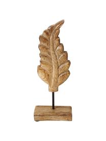 Set 3 oggetti decorativi Leaf, Legno, Marrone, Larg. 12 x Lung. 30 cm