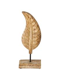 Decoratieve objectenset Leaf, 3-delig, Mangohout, Bruin, B 12 x H 30 cm