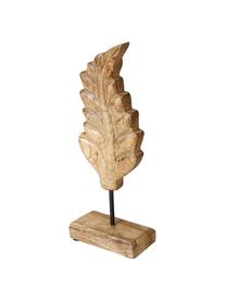 Set 3 oggetti decorativi Leaf, Legno, Marrone, Larg. 12 x Lung. 30 cm