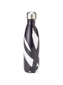 Izolujúca fľaša na vodu Swirl Hydra, Čierna, biela