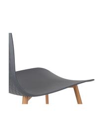 Sillas Leon, 2 uds., Asiento: polipropileno, Patas: metal con recubrimiento s, Gris, An 44 x Al 80 cm