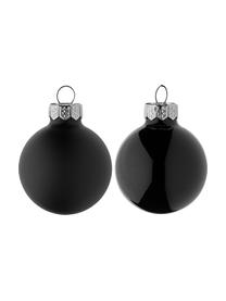 Set 16 mini palline di Natale Evergreen Ø4 cm, Nero, Ø 4 cm