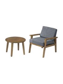 Sillón infantil Lounge, Tapizado: poliéster, Estructura: madera de caucho, Gris, marrón, An 40 x Al 35 cm