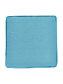 Cuscino sedia alto in cotone blu Zoey, Rivestimento: 100% cotone, Blu, Larg. 40 x Lung. 40 cm