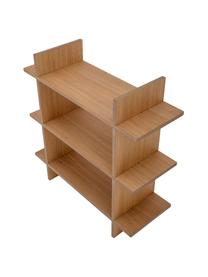 Estante de pared de madera Gitt, Tablero de fibras de densidad media (MDF) con chapado en madera de roble, Madera, An 70 x Al 70 cm